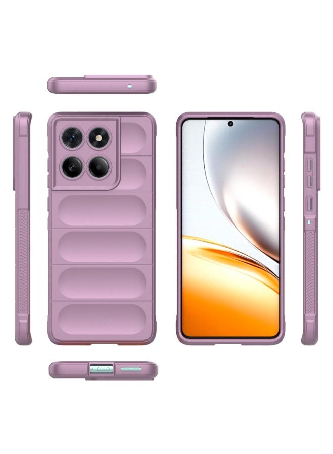 جراب موبايل ماجيك شيلد  سيليكون مضاد للصدمات وحمايه للكاميرا متوافق   Moto Edge 60 Fusion (ارجواني) - Image 3