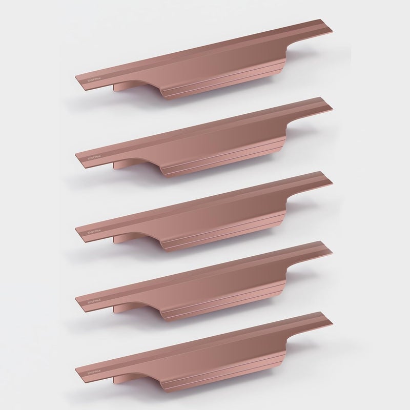 Plantex Profile Handle for Kitchen Cabinet6 Inch Alluminium Drawer Profile HandleWardrobe Pull Handle for HomeOfficeHotel Pack of 1 Rose Gold - Image 1