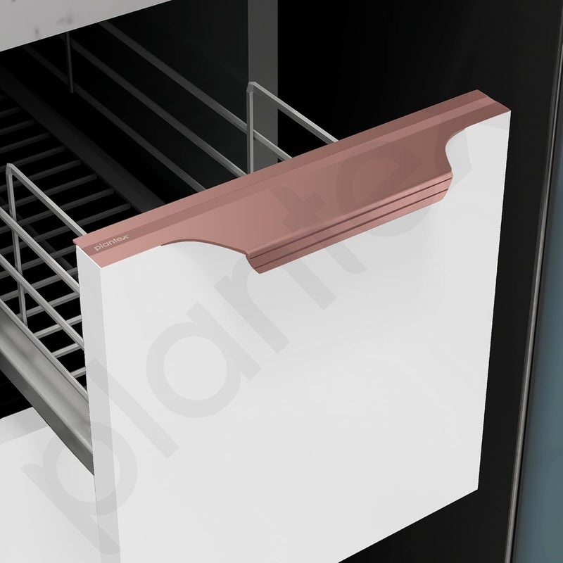 Plantex Profile Handle for Kitchen Cabinet6 Inch Alluminium Drawer Profile HandleWardrobe Pull Handle for HomeOfficeHotel Pack of 1 Rose Gold - Image 5