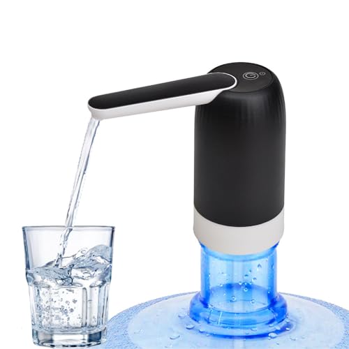 Konquer TimeS KTS Automatic Wireless Water Can Dispenser,with BPA Free, Food Grade Silicone Hose and with 2 Modes of Water Dispencing.(Square) - Image 1