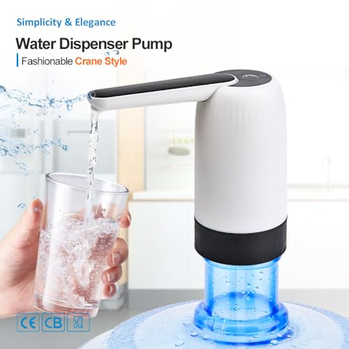 Konquer TimeS KTS Automatic Wireless Water Can Dispenser,with BPA Free, Food Grade Silicone Hose and with 2 Modes of Water Dispencing.(Square) - Image 3