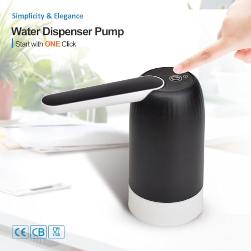 Konquer TimeS KTS Automatic Wireless Water Can Dispenser,with BPA Free, Food Grade Silicone Hose and with 2 Modes of Water Dispencing.(Square) - Image 4
