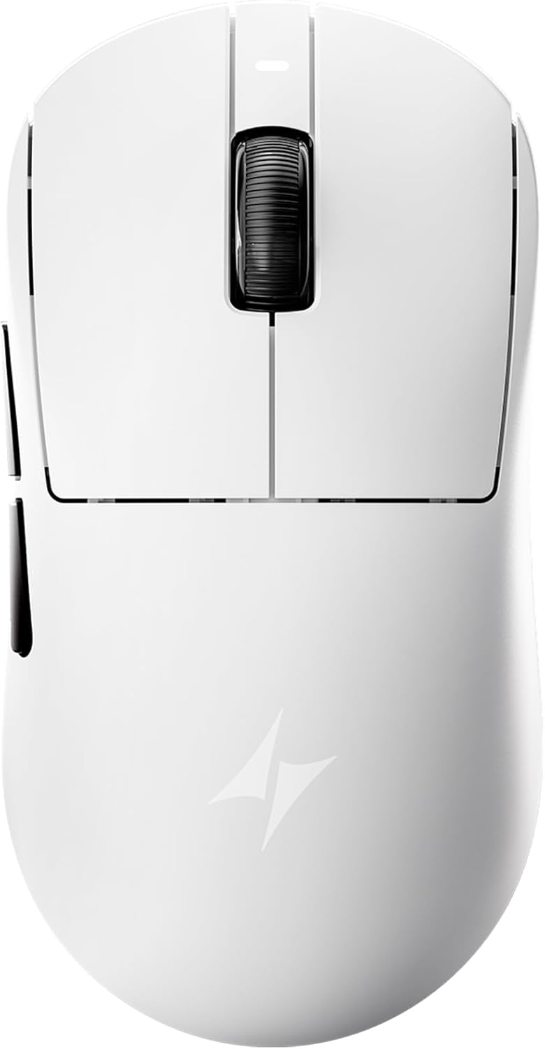 ATK Dragonfly A9 MINI+ Wireless Gaming Mouse, PAW3955 Master Sensor, DPI up to 50,000, 39g Ultra-Lightweight, 8K Polling, 200 Hr Battery Life, 5 Programmable Buttons, Dual-Mode 2.4G/Wired - White - Image 1