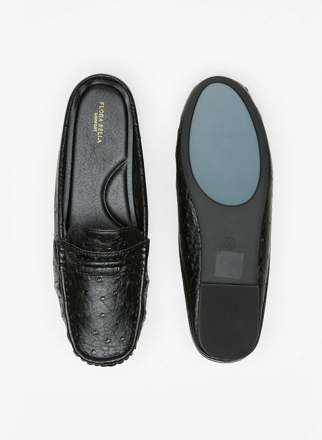 Flora Bella By Shoexpress Women's Textured Slip-On Mules  - Image 4