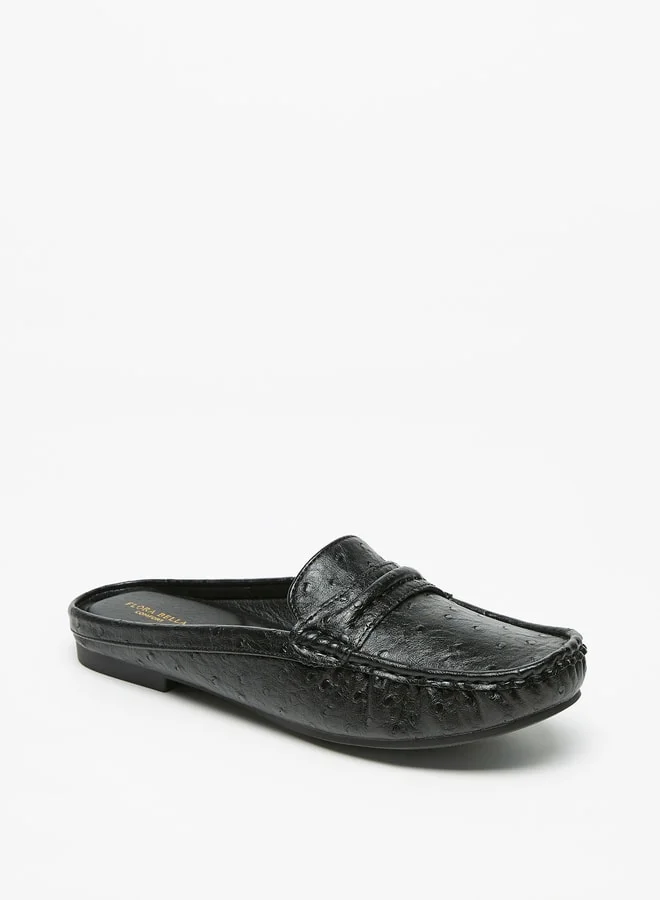 Flora Bella By Shoexpress Women's Textured Slip-On Mules