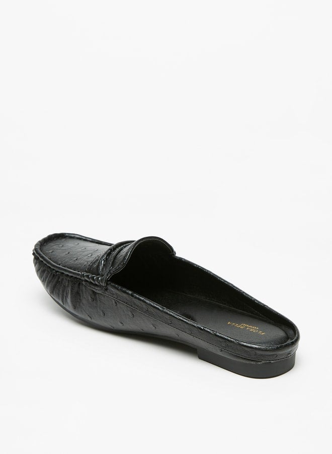Flora Bella By Shoexpress Women's Textured Slip-On Mules  - Image 2
