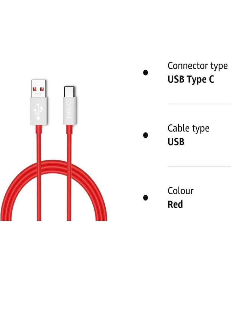 Gravity 30W Warp/6A Dash Type-C Fast Charging Cable | High-Speed Data Sync Charger for OnePlus 8, 8 Pro, 7, 7T, 6T, 6, 5, 5T, 3T, 3 | Quick Charging, Durable & Reliable | Compatible with USB-C Devices - Image 5