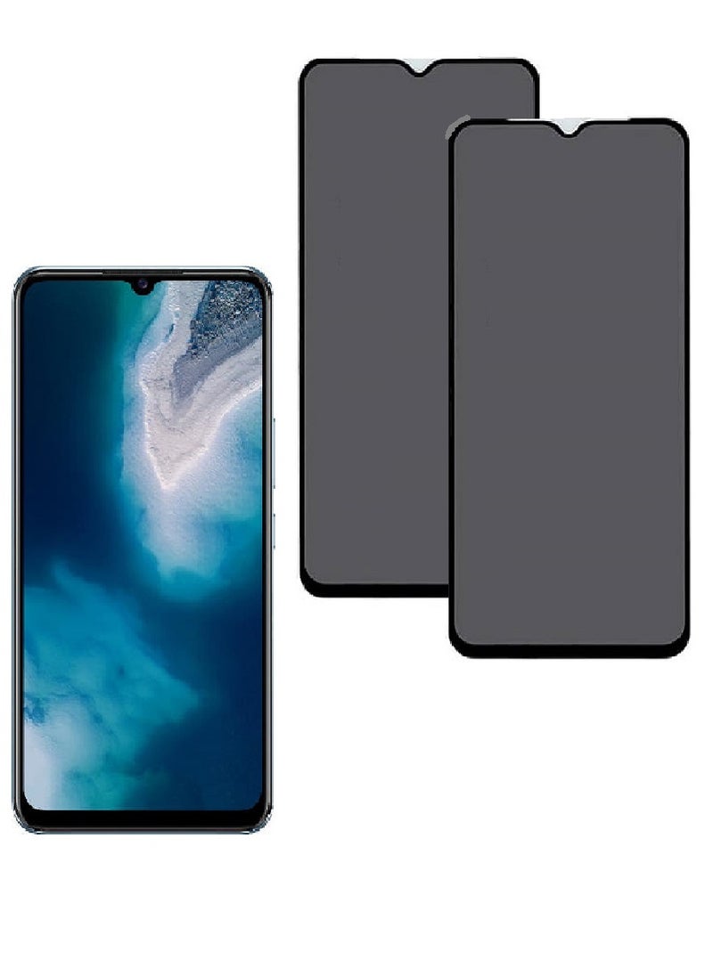 we3 2 Pieces Tempered Glass Screen Protector Anti-Spy Privacy Designed For vivo V20 SE Full Screen Coverage And Bubble Free - Image 1