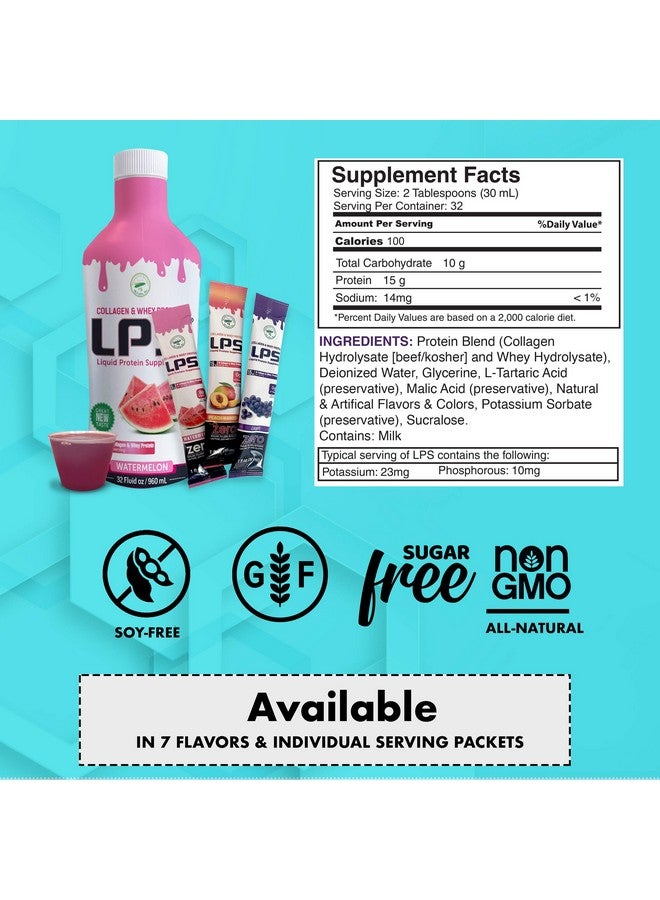 Nutritional Designs Lps Liquid Collagen & Whey Protein Supplement - Non-Gmo Drink, Sugar-Free - Promotes Healthy Skin & Hair For Men & Women, Neutral, Single Serve(25 Packets) - Image 3