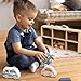 SPEEDY MONKEY Wooden Toy Cars Set 6 Colorful Little Vehicles in Wooden Case for Kids FSC Certified Pretend Play Car Set for Boys Girls Toddlers Wheels Toys Includes Fire Brigade Ambulance - Image 4