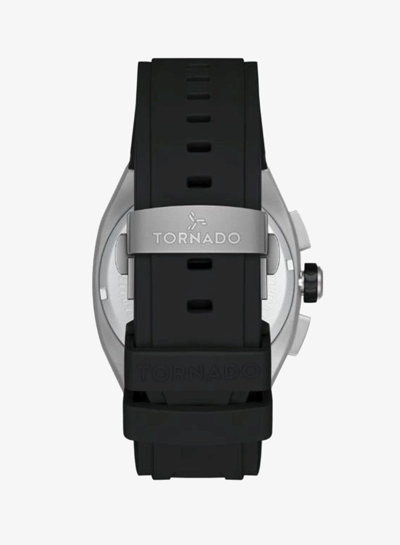 TORNADO Men's Rubber Strap Chronograph Watch T26102-XRBB - 42mm mm - Image 4