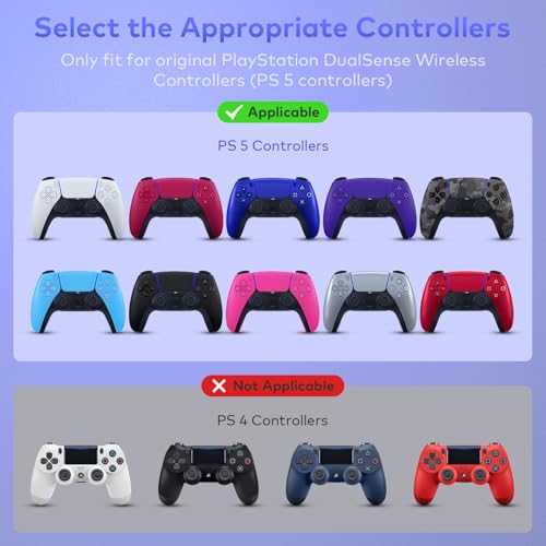 Tiiletzote Protective Travel Case Compatible with PS5 DualSense Wireless Controller, Hard Shell 1:1 Fit Carrying Case, Joystick Protection, Dust-Resistant, Anti-scratch, Shock-proof, White - Image 4