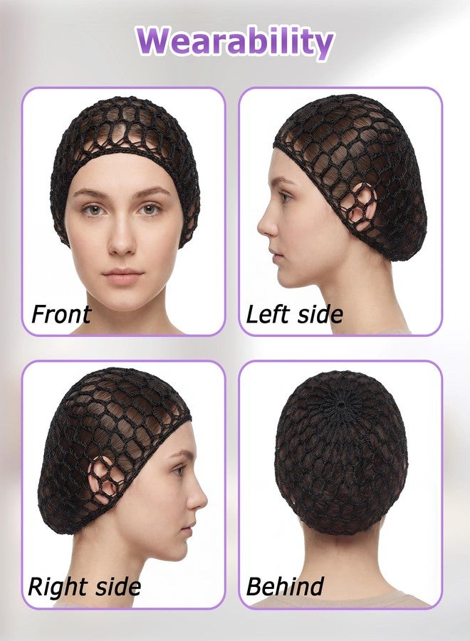 DAWZMR 6 Pieces Hair Wrap for Sleeping, Mesh Shower Cap Crochet Hair Nets for Women, Redecillas De Pelo Para Mujer - Image 3