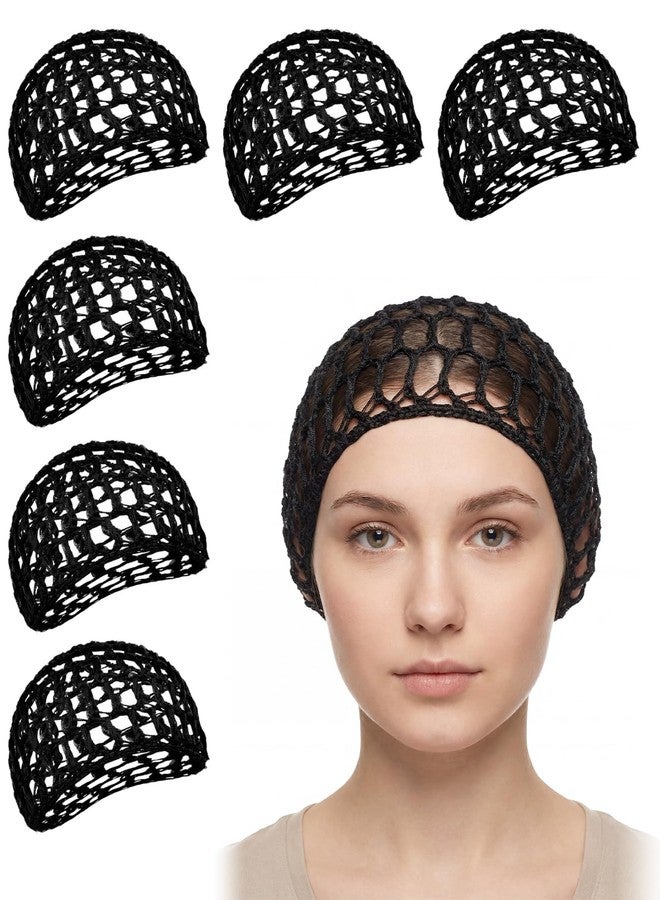 DAWZMR 6 Pieces Hair Wrap for Sleeping, Mesh Shower Cap Crochet Hair Nets for Women, Redecillas De Pelo Para Mujer - Image 1