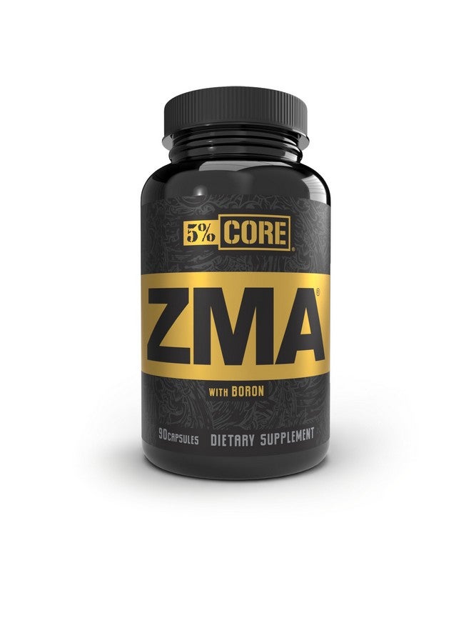 5% Nutrition Core ZMA (with Boron) | Promotes Recovery by Restoring Levels of Zinc, Magnesium & Vitamin B-6 (90 Capsules) - Image 1