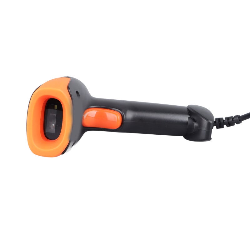 Wired Barcode Scanner: 1D/2D QR Code Scanning, Fast Accurate Reading, Durable Premium Plastic - Multifunctional Scanner for Supermarket, Logistics and Express Delivery - Image 1