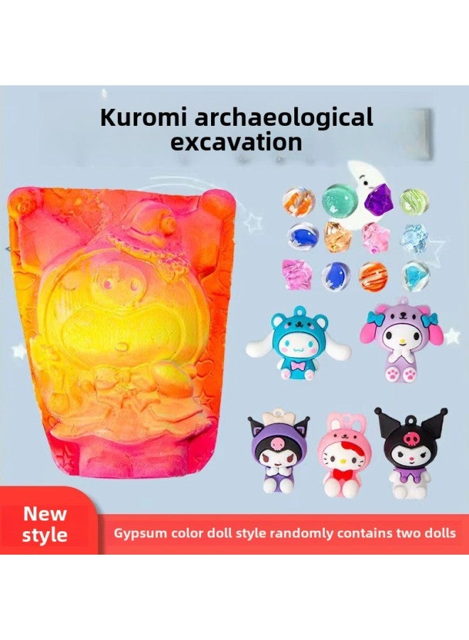 Archaeological Excavation Toys SpongeBob Beautiful Girl Archaeological Mermaid Archaeological Luminous Gem Archaeological Toys-Color:Live Chihiro Mermaid (special Offer) - Image 4