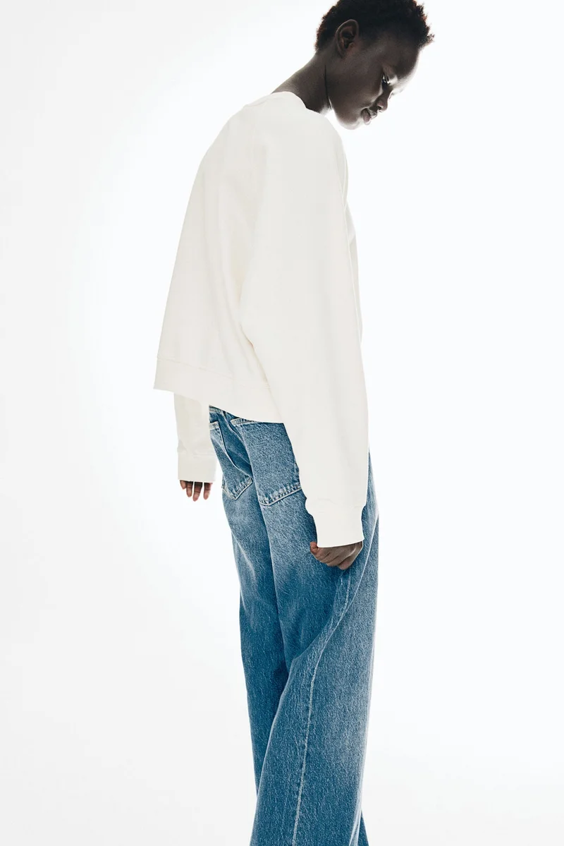 اتش اند ام Washed cotton sweatshirt