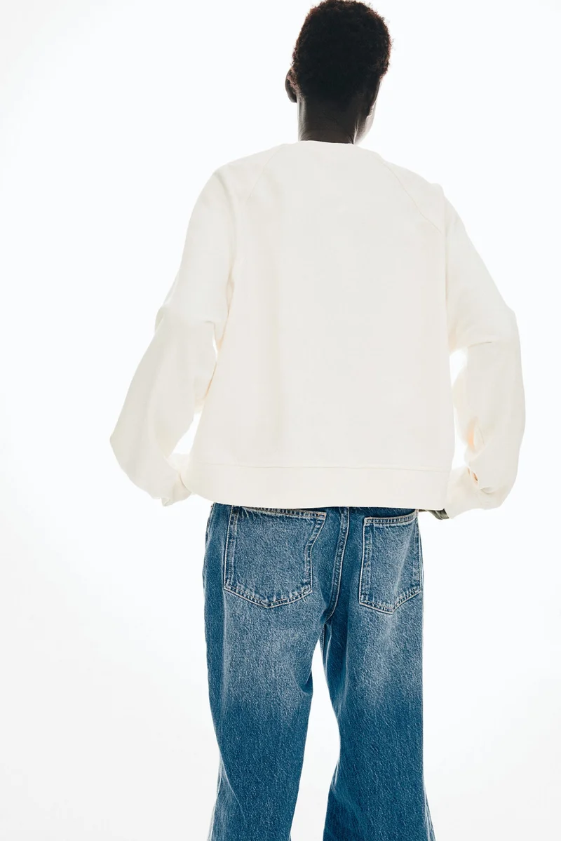 اتش اند ام Washed cotton sweatshirt
