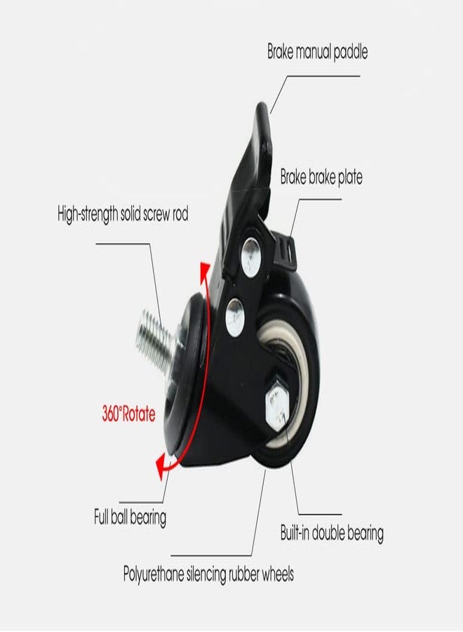 Zhongma 15" Plant Caddy with 4pc Casters, Heavy Duty Construction Plant Stand with Wheels, 300 Lbs Capacity - Image 2