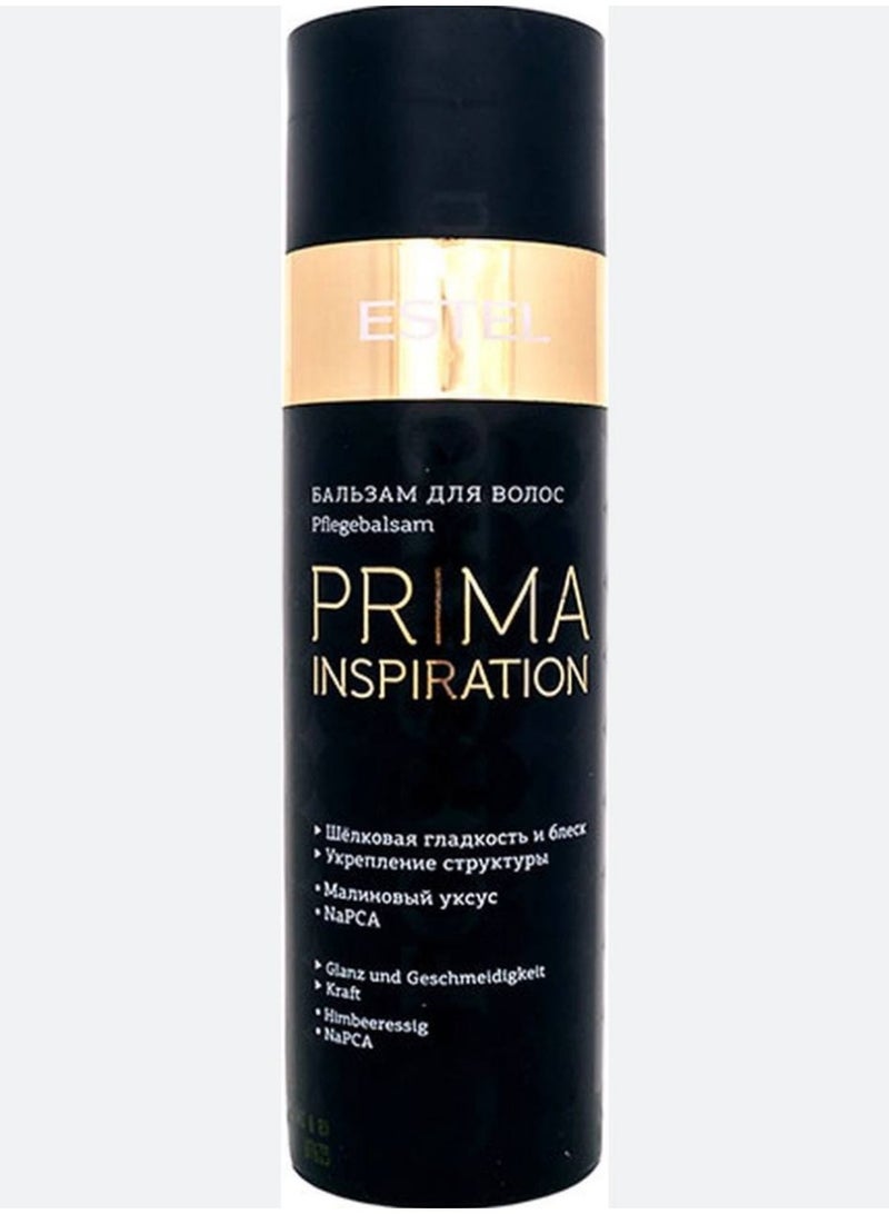Estel Prima Inspiration Hair Balm – Professional Conditioner for Silky Smoothness & Shine with Raspberry Vinegar & NaPCA – Deep Hydration & Hair Strengthening