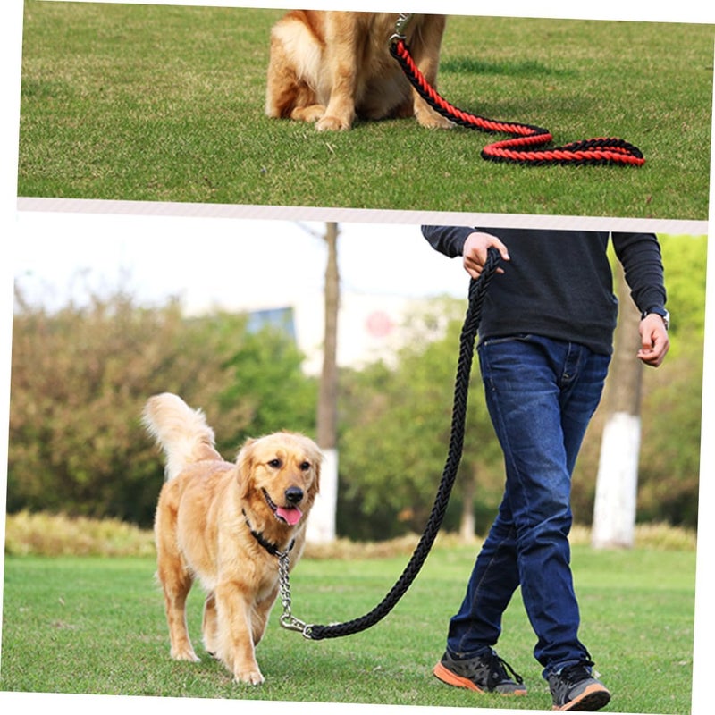 DOITOOL 5pcs Reflective Nylon Dog Leash Set, Sturdy Pet Traction Rope for Walking and Running, Outdoor Safety Leashes with Comfortable Handles, Suitable for Medium to Large Random Color - Image 5