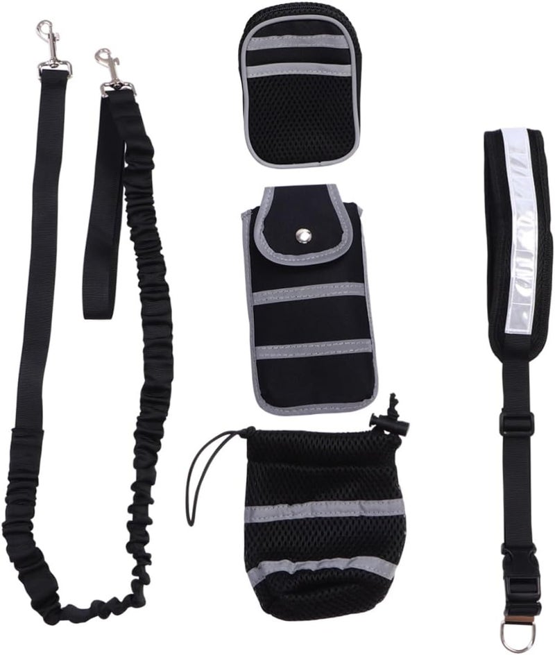 DOITOOL 5pcs Reflective Nylon Dog Leash Set, Sturdy Pet Traction Rope for Walking and Running, Outdoor Safety Leashes with Comfortable Handles, Suitable for Medium to Large Random Color - Image 1