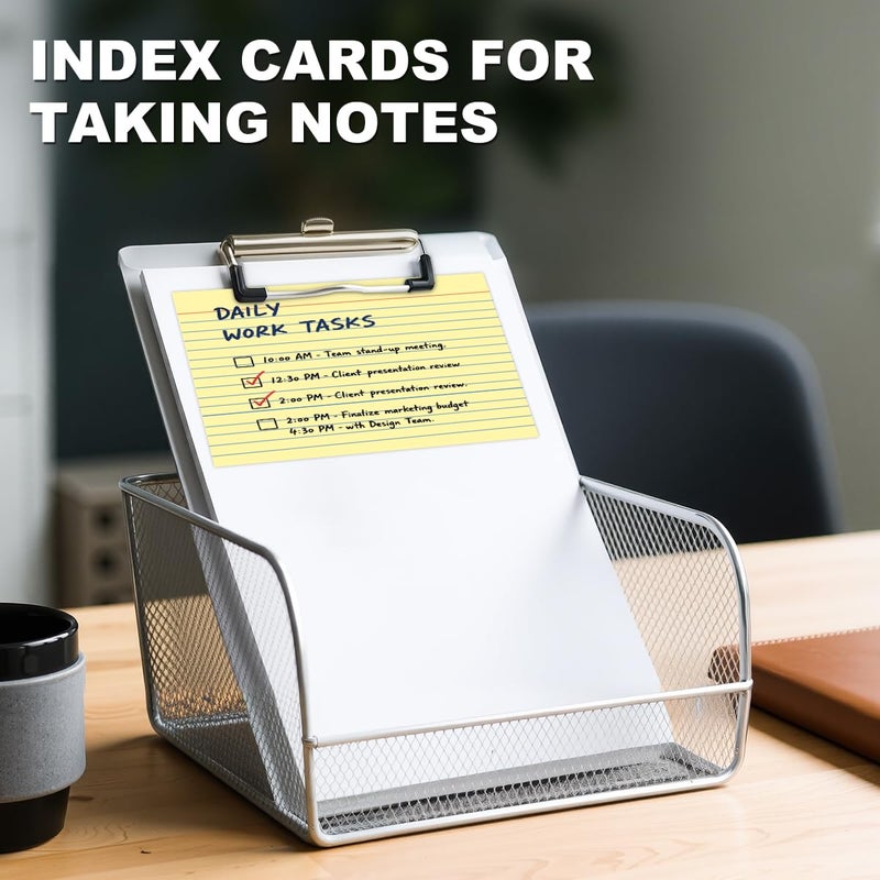 AIFLYAN 100 Count Colored Index Cards 5x8 Lined Colorful Notecards 4 Color Lined Flashcards for Studying 5 x 8 Index Cue Cards Ruled Notecards Multicolor Note Cards Flash Cards for Notes Office School Recipes - Image 5