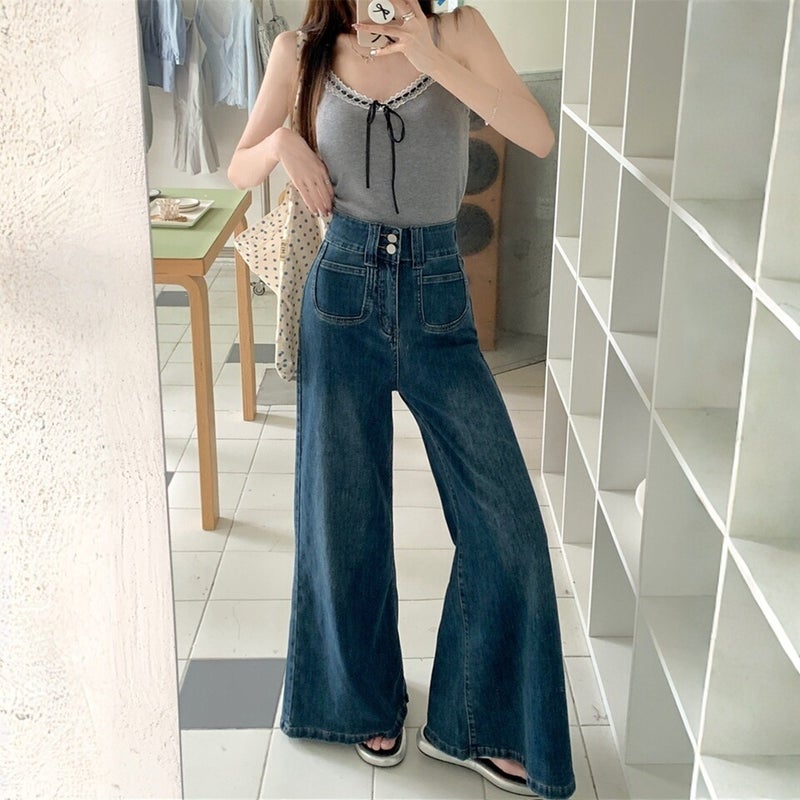 Unisex Casual Daily Denim Jeans - Image 3