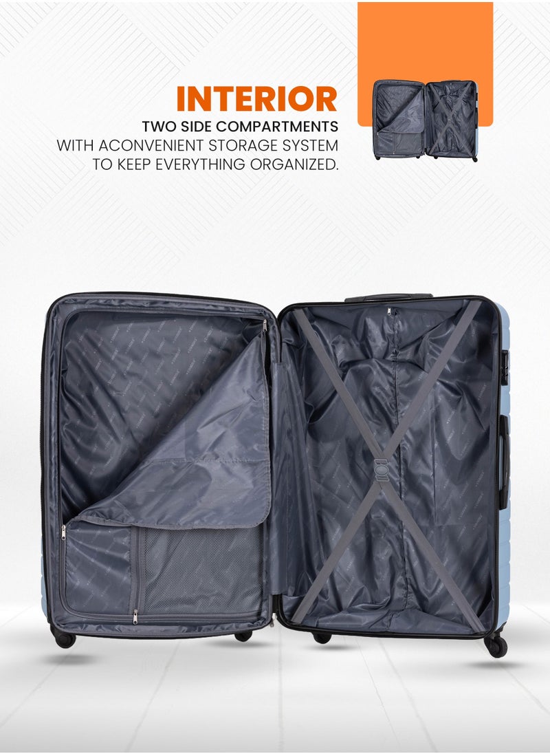 Stargold - Suitcase Set of 3 PCS ABS Hardside Travel Luggage Bag - Image 1