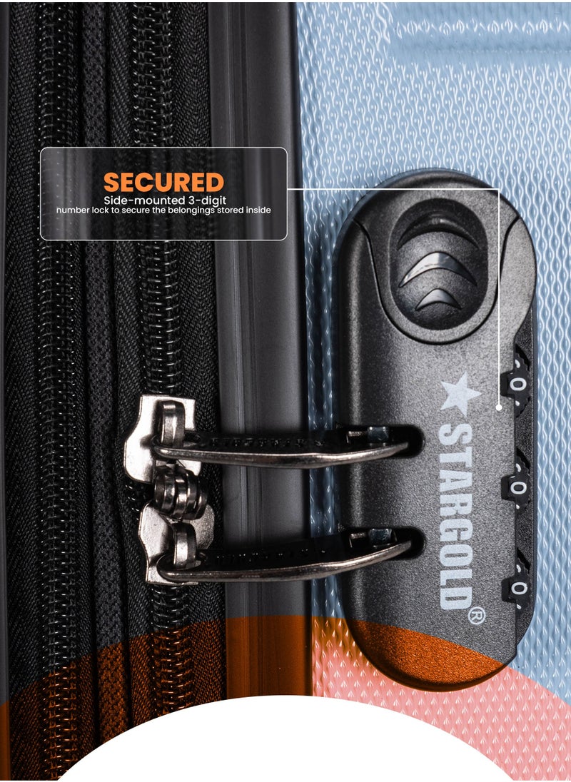 Stargold - Suitcase Set of 3 PCS ABS Hardside Travel Luggage Bag - Image 1