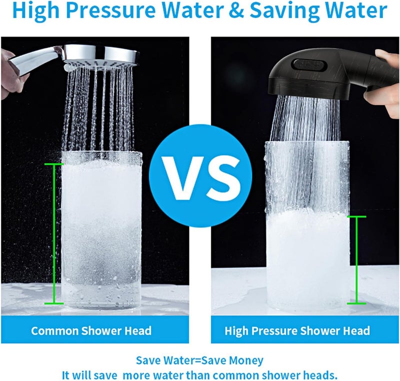 KAIYING High Pressure Oil-Rubbed Bronze Handheld Shower Head with ON/OFF Switch, 3 Spray Modes, Adjustable Angle Bracket, and Hose - Image 4