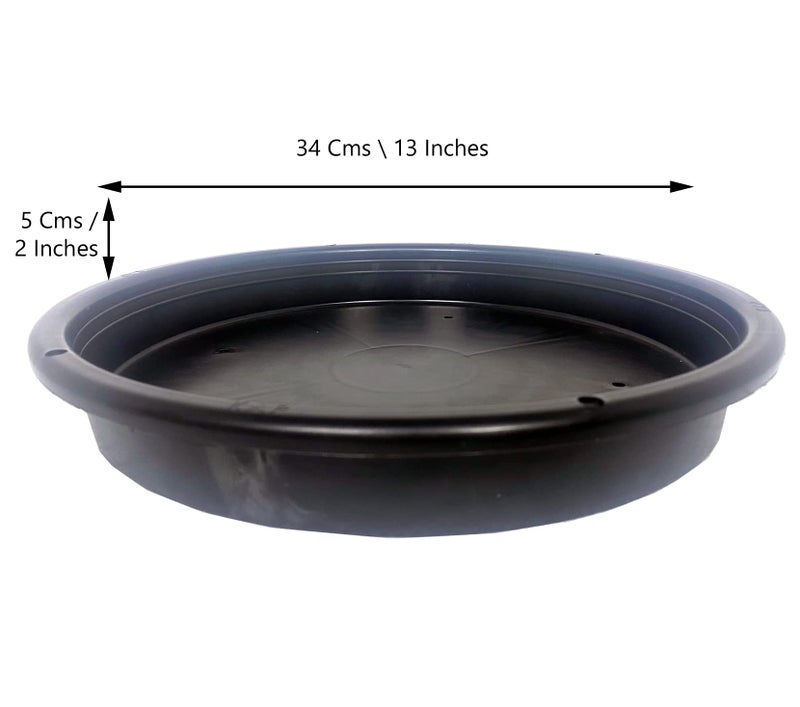 KAP Grow Bags + KAP Tray Pots for Kitchen, Balcony and Terrace Gardens – 12" X 12" Inches – (Pack of 2) - Image 4