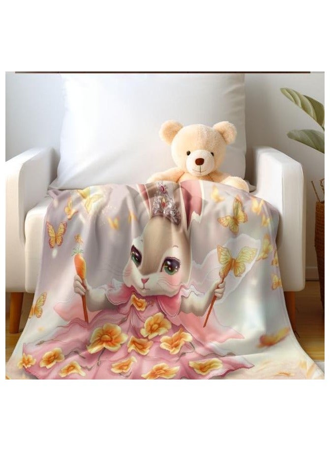 general Children's or student cartoon flannel thin blanket (warm and comfortable, suitable for sleep, games) 100cm*150cm - 726 - Image 1