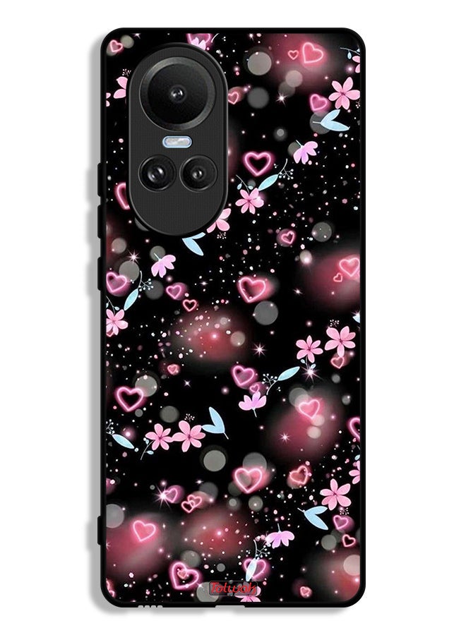 Tolwak Oppo Reno 10 Pro Protective Case Cover Small Hearts And Flowers - Image 1