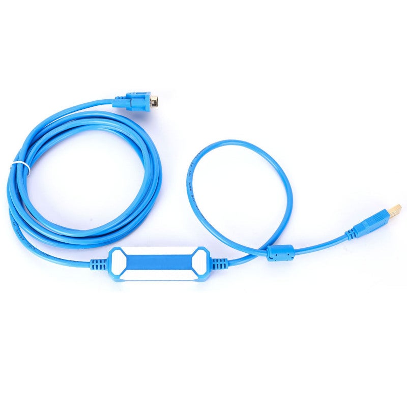 كابل برمجة PLC بطول 3 أمتار / 9.8 قدم - موصل مطلي بالذهب - سلك نحاسي عاري - مؤشر LED لأجهزة Omron سلسلة CQM1H CPM2C - Image 3