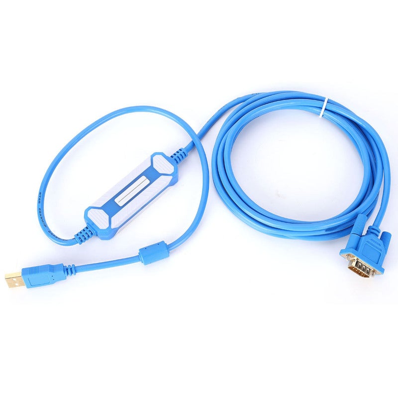 كابل برمجة PLC بطول 3 أمتار / 9.8 قدم - موصل مطلي بالذهب - سلك نحاسي عاري - مؤشر LED لأجهزة Omron سلسلة CQM1H CPM2C - Image 4