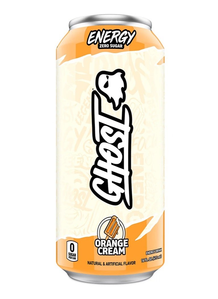 Ghost - Energy Drink Orange Cream Flavor 473ml - Image 1