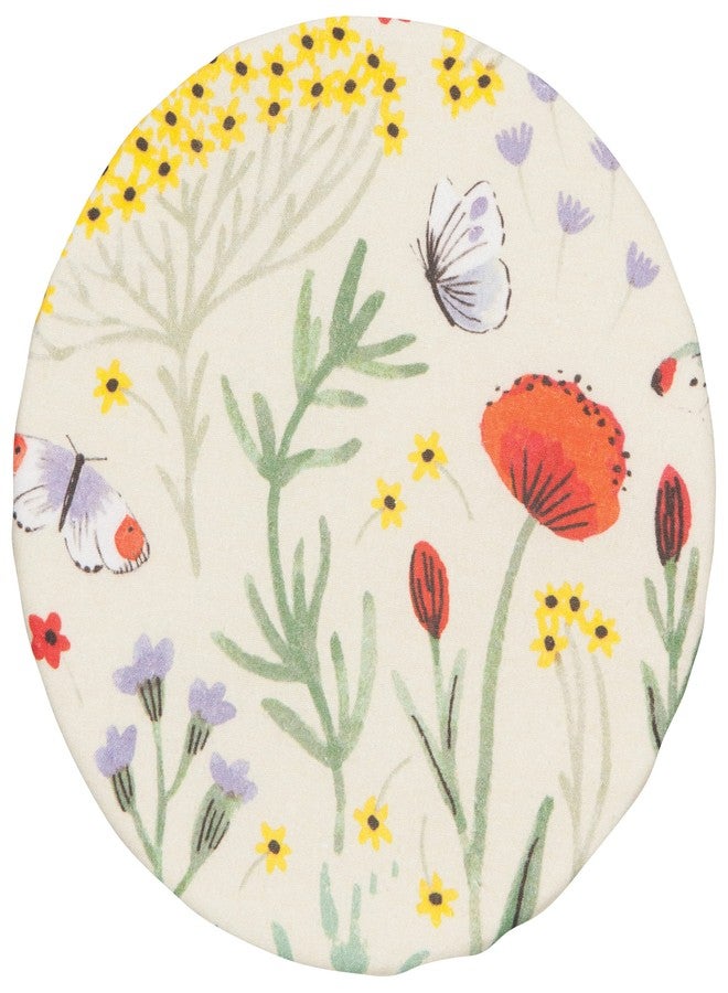 Now Designs Save It Reusable Cotton Bowl Covers, Set of 2, Morning Meadow, 2 Count - Image 3