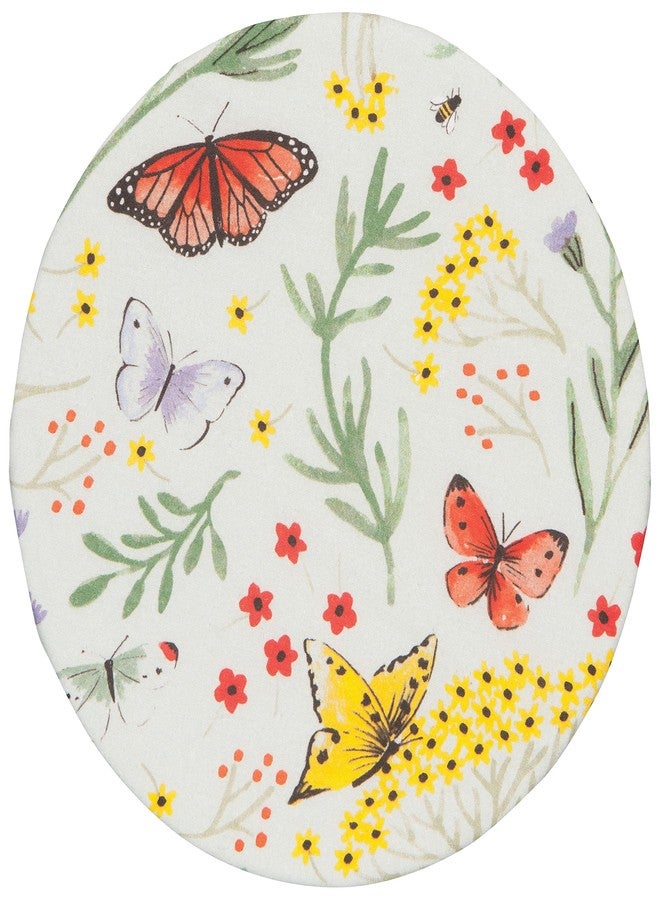 Now Designs Save It Reusable Cotton Bowl Covers, Set of 2, Morning Meadow, 2 Count - Image 2