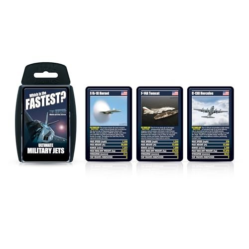 Top Trumps Card Game Ultimate Military Jets - Family Games for Kids and Adults - Learning Games - Kids Card Games for 2 Players and More - Kid War Games - Card Wars - for 6 Plus Kids - Image 1