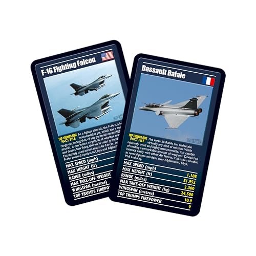 Top Trumps Card Game Ultimate Military Jets - Family Games for Kids and Adults - Learning Games - Kids Card Games for 2 Players and More - Kid War Games - Card Wars - for 6 Plus Kids - Image 5