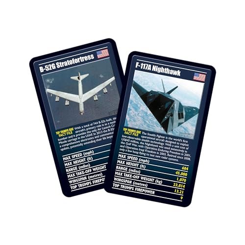 Top Trumps Card Game Ultimate Military Jets - Family Games for Kids and Adults - Learning Games - Kids Card Games for 2 Players and More - Kid War Games - Card Wars - for 6 Plus Kids - Image 4