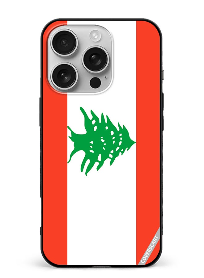 COVERSCART Protective Case Cover For Apple iPhone 16 Pro Max Lebanon Flag Design Multicolour