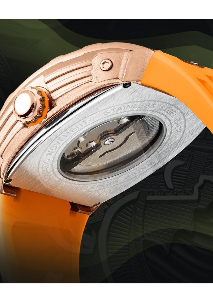 Generic Men's Silicone Tape Sports Machinery Watch  - Image 4