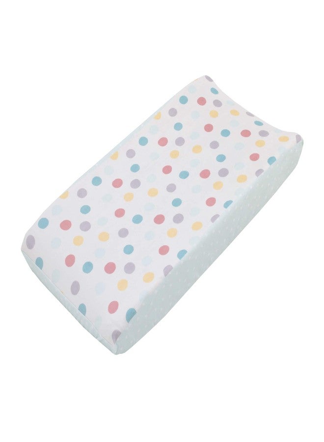 NoJo "Be Happy" Multi Color Polka Dots 2 Pack Super Soft Changing Pad Covers, Orange, Grey, Yellow, Turquoise - Image 3