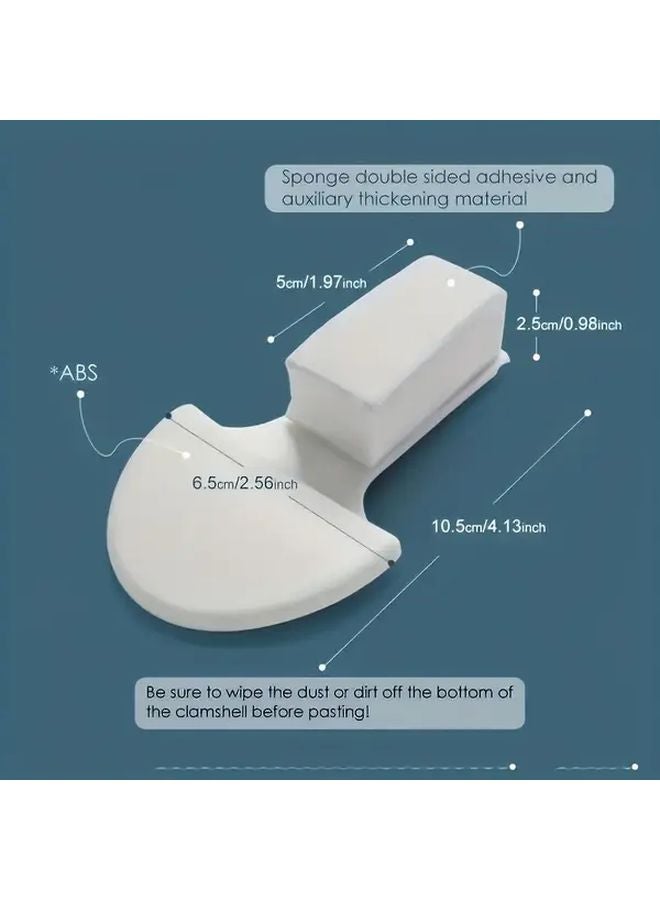 ABS Toilet Seat Lifter Portable White Handheld Flip Cover - Image 4