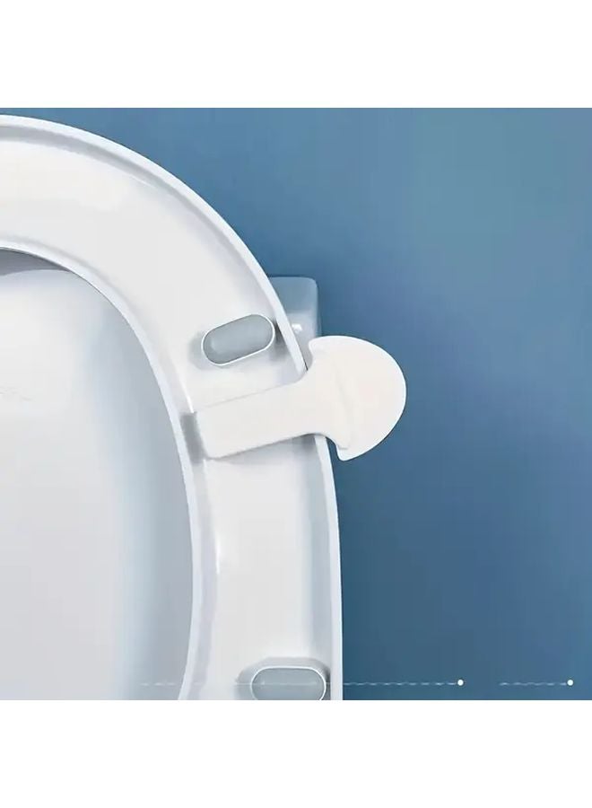 ABS Toilet Seat Lifter Portable White Handheld Flip Cover - Image 5