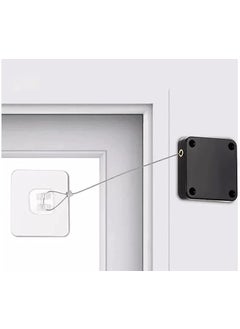 EDBIRET EDBIRET PunchFree Automatic Sensor Door Closer Residential Sliding Screen Door Closer Commercial Multifunctional Door Closer Auto Door Closer with Steel Drawstring  - Image 1