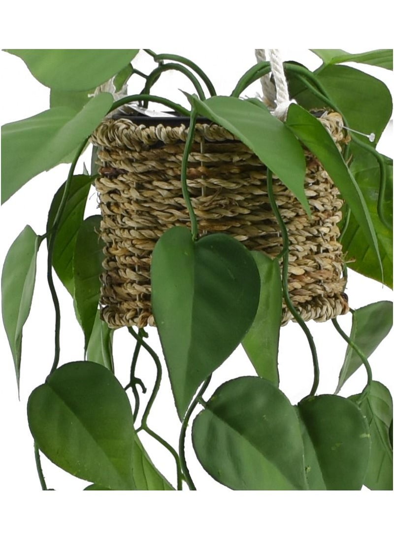 DRAMA HOME Artificial Plant Plants Artificial Garland for Home House Bedroom Garden Indoor Outside Hanging Basket Decor Green  - Image 2